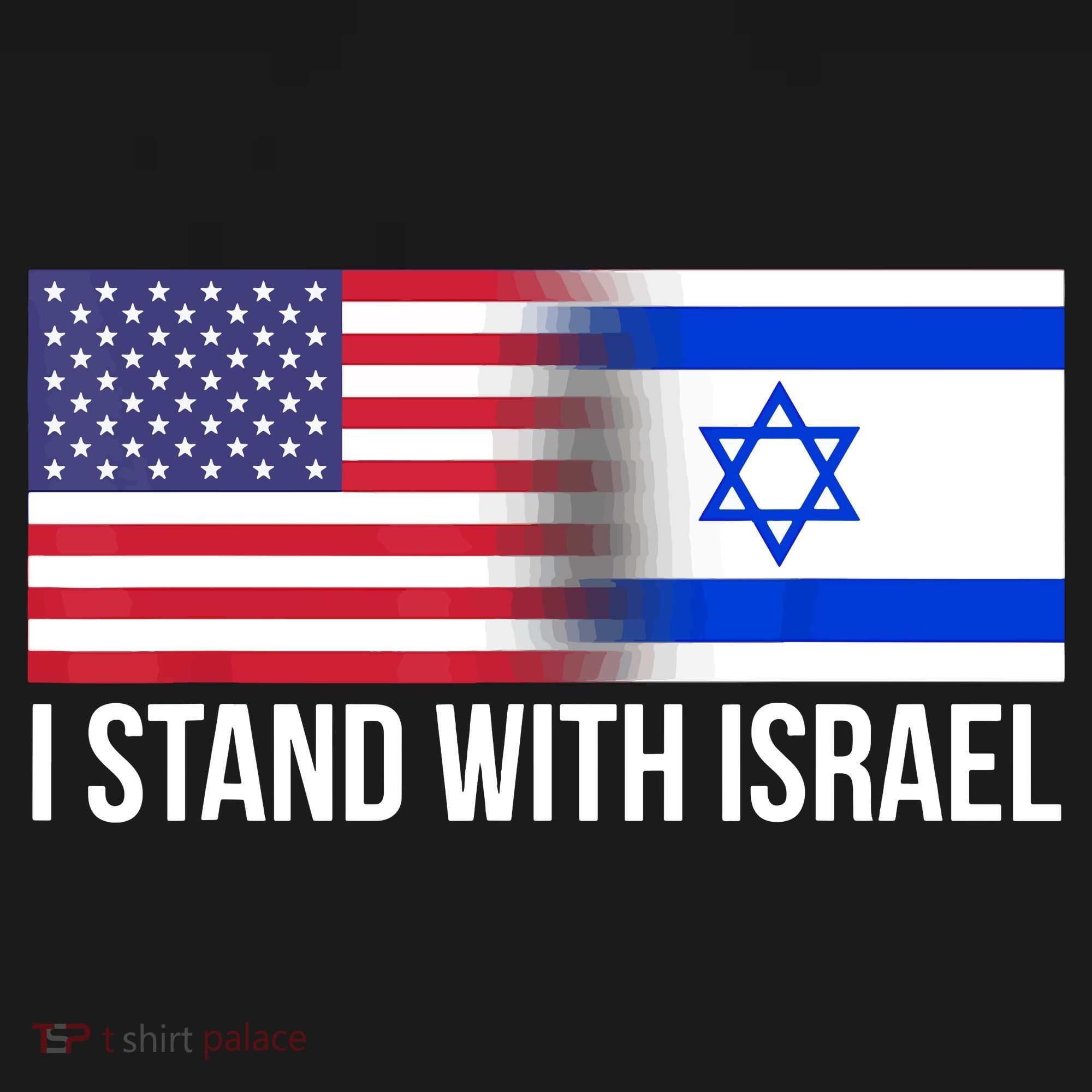 I Stand With Israel Usa Israeli Flag Jewish Women's Tank Top