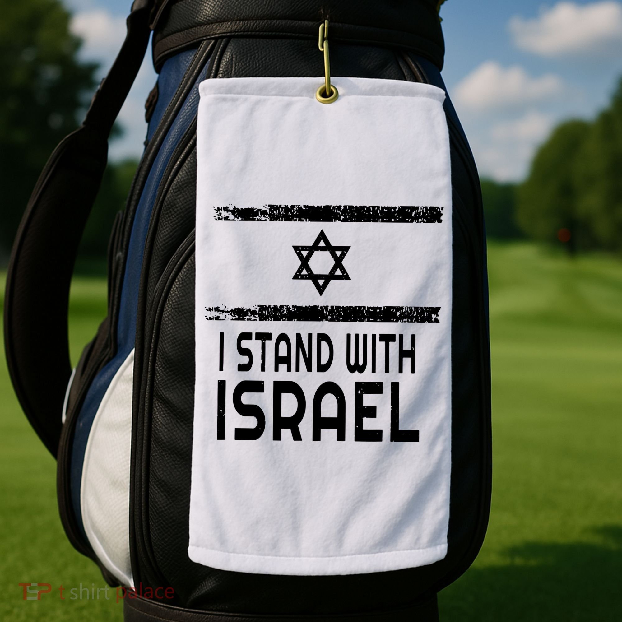 I Stand With Israel Golf Towel