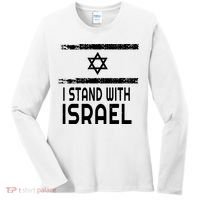 I Stand With Israel Women's Long Sleeve Shirt thumb 0