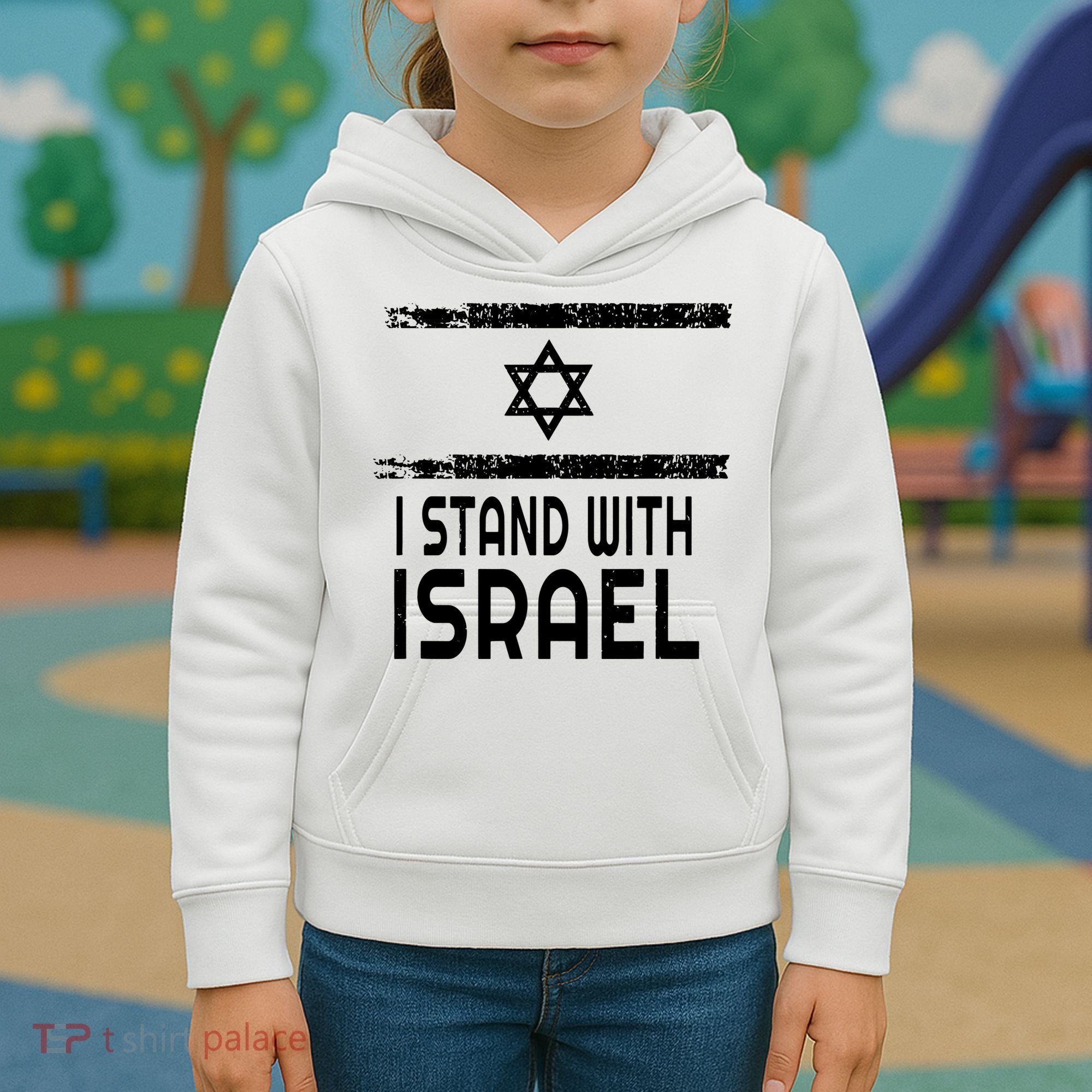 I Stand With Israel Kids Hoodie