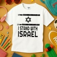 I Stand With Israel Kids T-Shirt thumb 3
