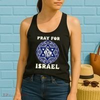 I Stand With Israel Support Israel Strong Pray For Israel Free Women's Tank Top thumb 2