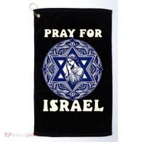 I Stand With Israel Support Israel Strong Pray For Israel Free Golf Towel thumb 0