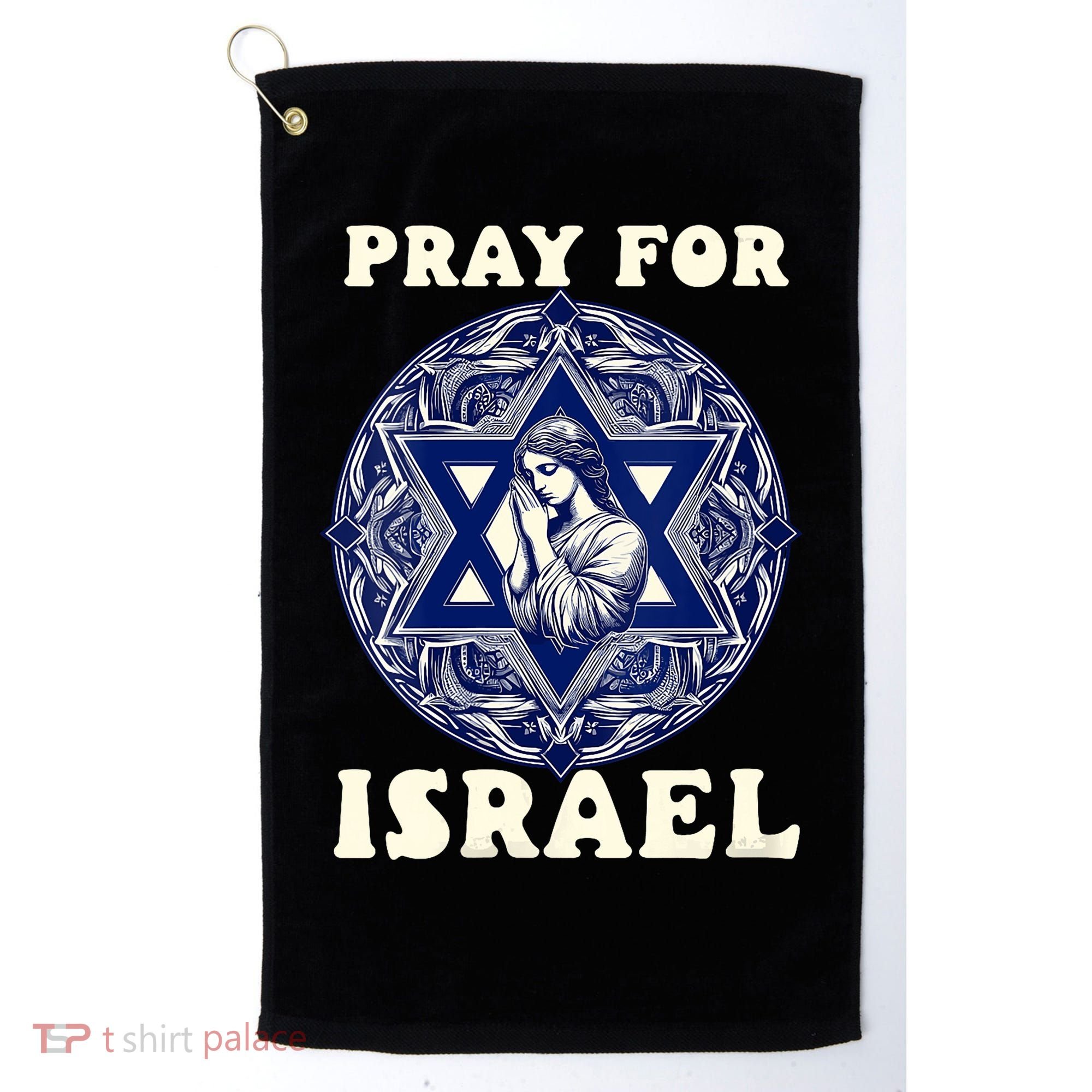 I Stand With Israel Support Israel Strong Pray For Israel Free Golf Towel