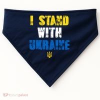 I Stand With Ukraine USA-Made Doggie Bandana thumb 0