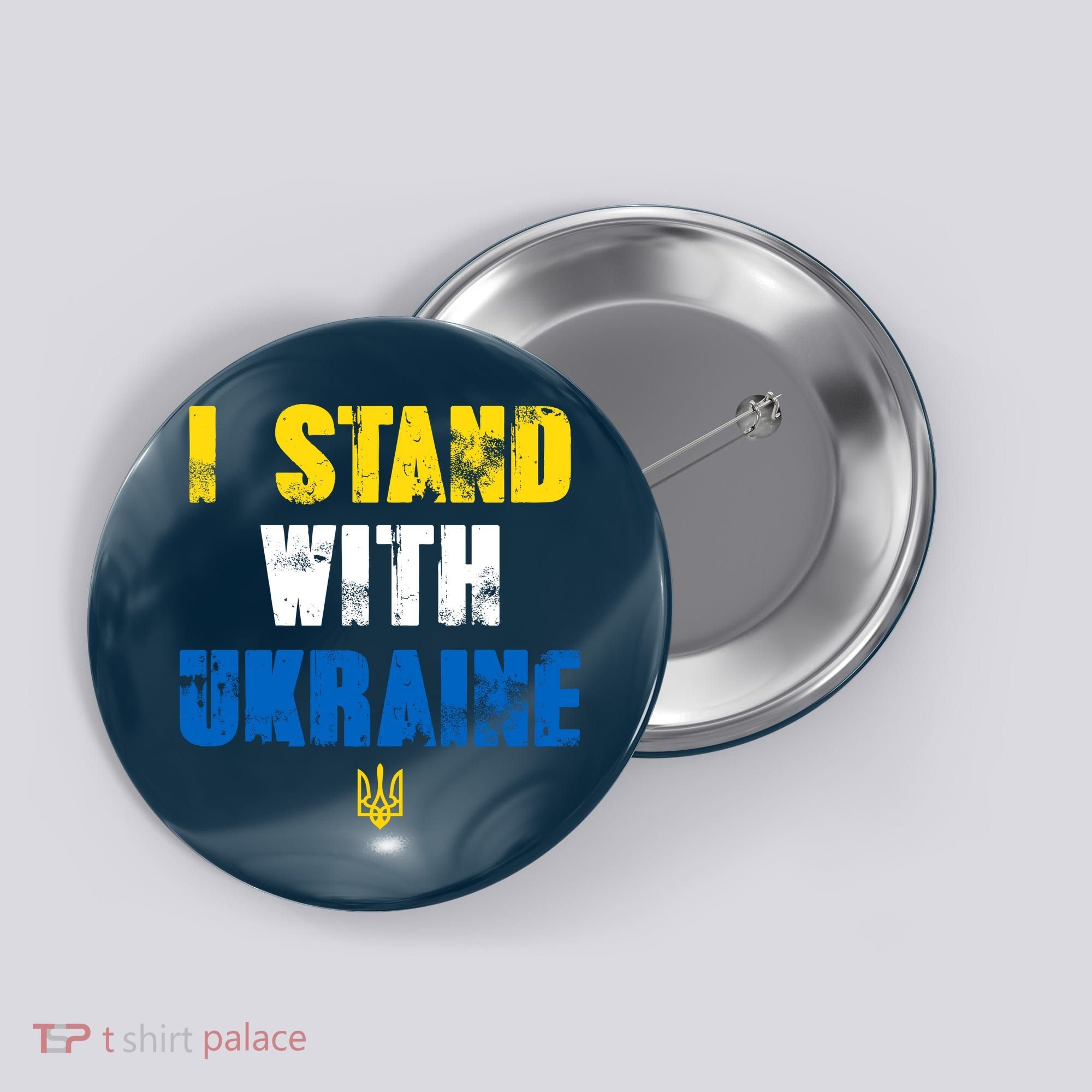 I Stand With Ukraine Button