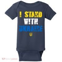 I Stand With Ukraine Baby Bodysuit thumb 0