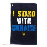 I Stand With Ukraine Golf Towel thumb 0