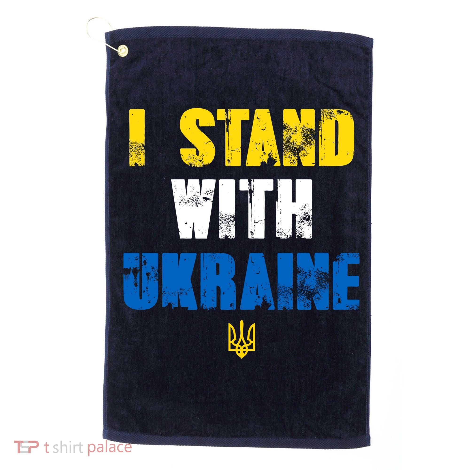 I Stand With Ukraine Golf Towel