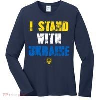 I Stand With Ukraine Women's Long Sleeve Shirt thumb 0
