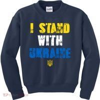 I Stand With Ukraine Kids Sweatshirt thumb 0