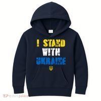 I Stand With Ukraine Kids Hoodie thumb 0