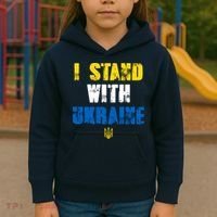 I Stand With Ukraine Kids Hoodie thumb 3