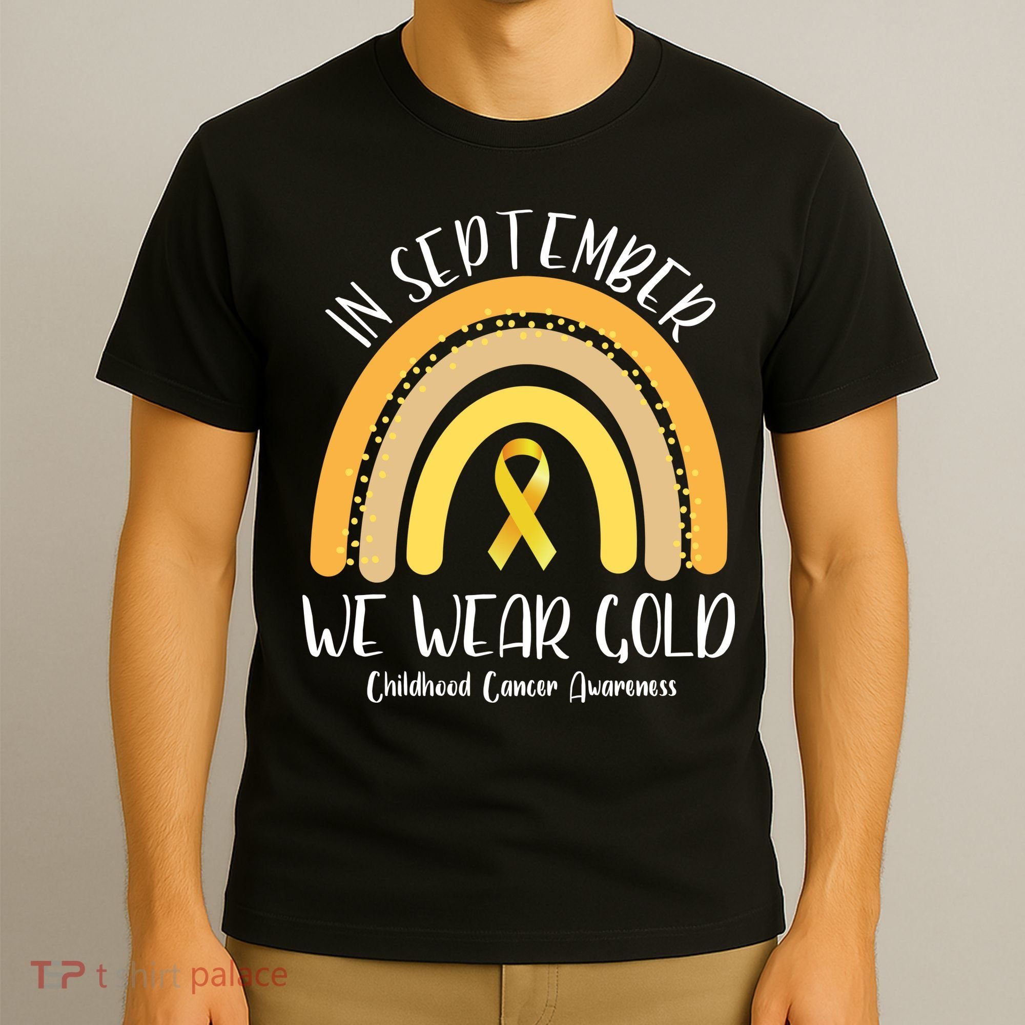 In September We Wear Gold Childhood Cancer Awareness T-Shirt