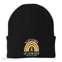 In September We Wear Gold Childhood Cancer Awareness Beanie thumb 0