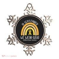 In September We Wear Gold Childhood Cancer Awareness Ornament thumb 0