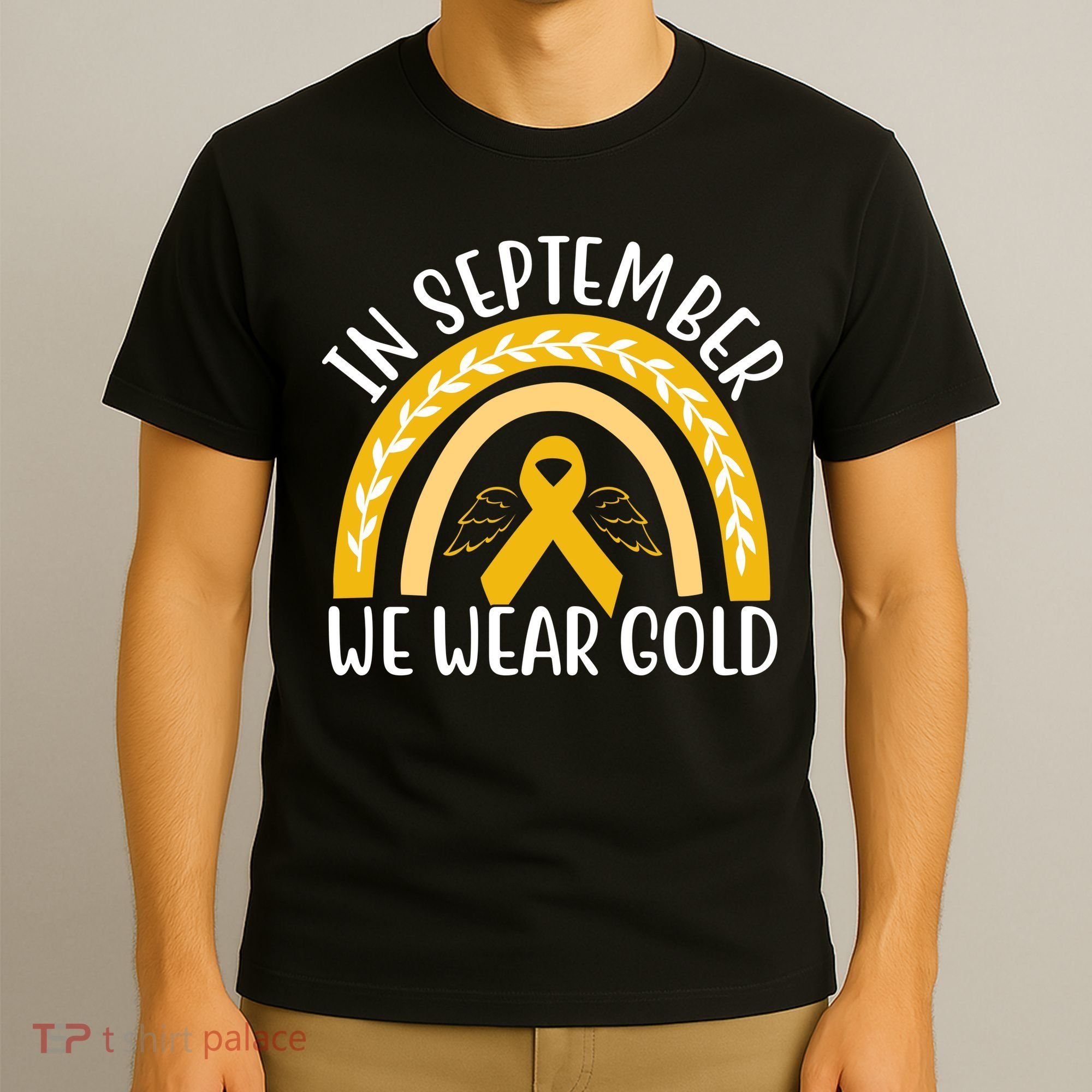 In September We Wear Gold Childhood Cancer T-Shirt