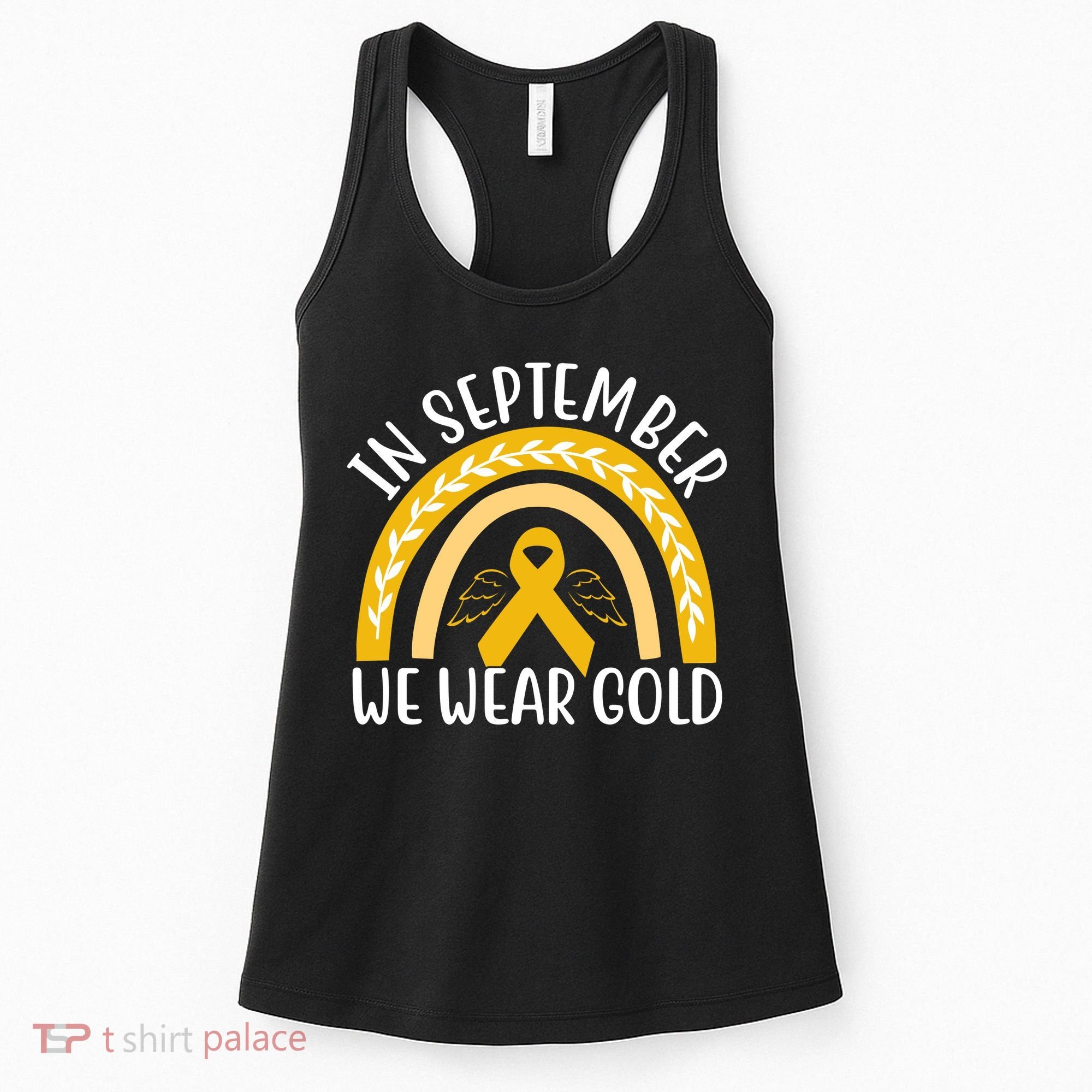In September We Wear Gold Childhood Cancer Women's Tank Top