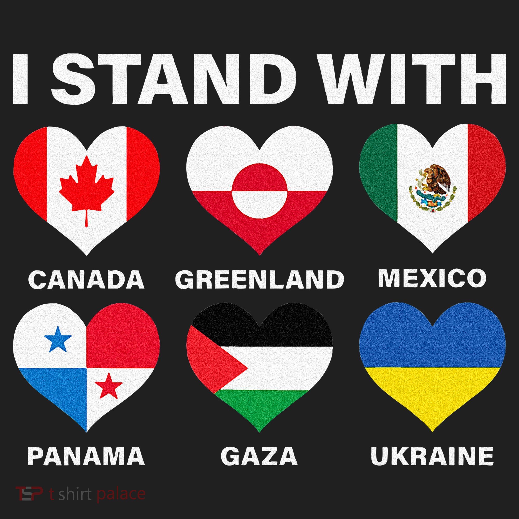 I Stand With Canada Greenland Mexico Panama Gaza Ukraine Beanie