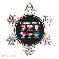 I Stand With Canada Greenland Mexico Panama Gaza Ukraine Ornament thumb 0