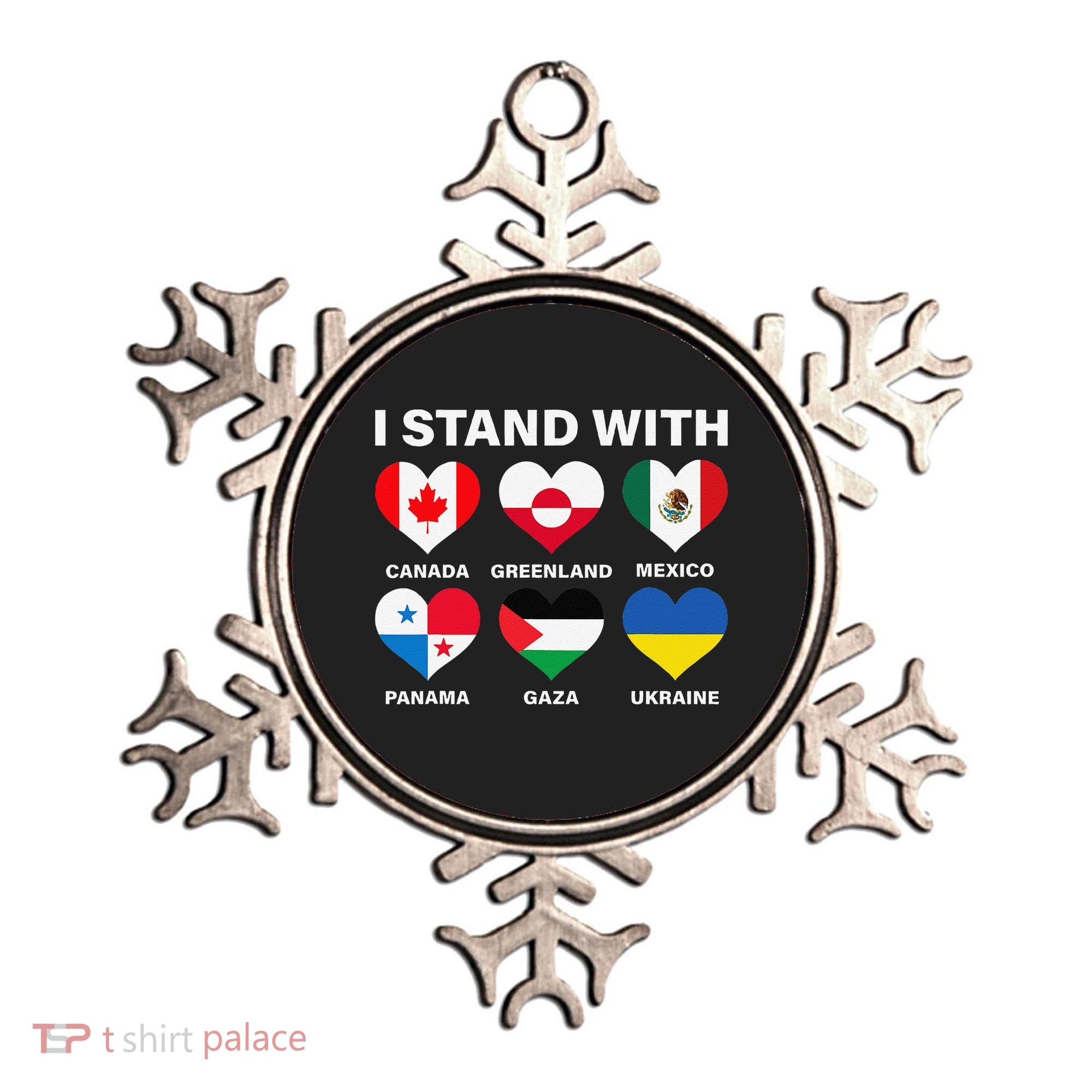 I Stand With Canada Greenland Mexico Panama Gaza Ukraine Ornament