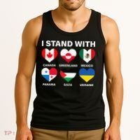 I Stand With Canada Greenland Mexico Panama Gaza Ukraine Tank Top thumb 3