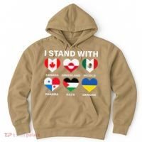 I Stand With Canada Greenland Mexico Panama Gaza Ukraine Hoodie thumb 0