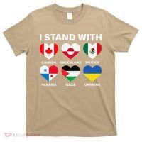 I Stand With Canada Greenland Mexico Panama Gaza Ukraine T-Shirt thumb 0