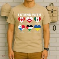 I Stand With Canada Greenland Mexico Panama Gaza Ukraine T-Shirt thumb 6