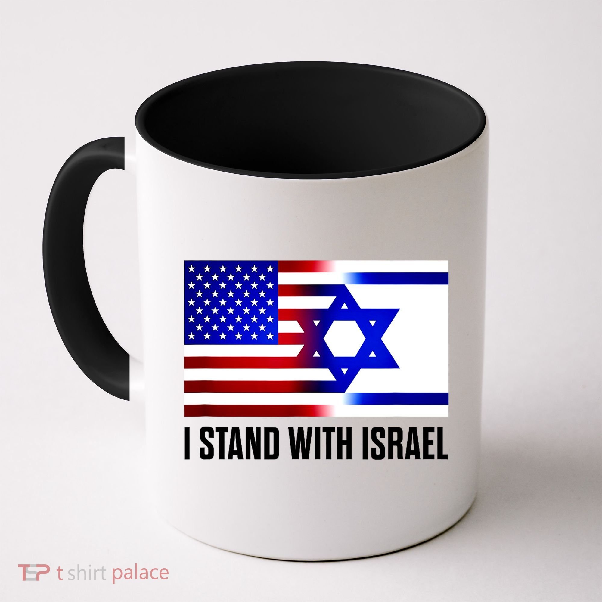 I Stand With Israel Us Israel Flag Support Israel Jerusalem Coffee Mug