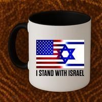 I Stand With Israel Us Israel Flag Support Israel Jerusalem Coffee Mug thumb 2