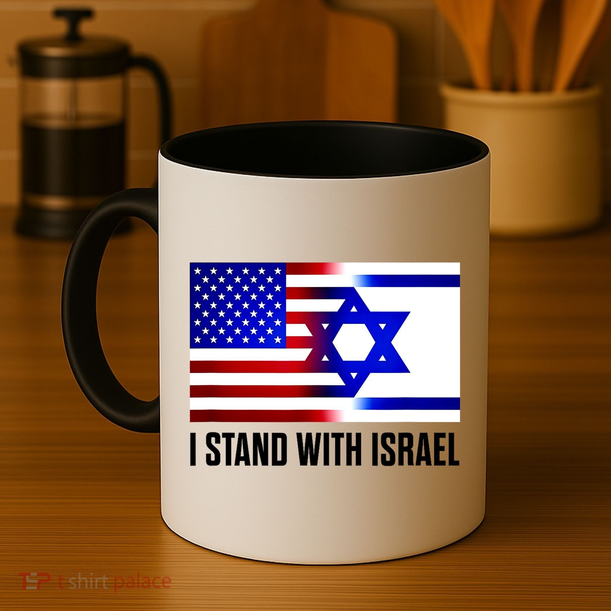 I Stand With Israel Us Israel Flag Support Israel Jerusalem Coffee Mug
