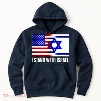 I Stand With Israel Us Israel Flag Support Israel Jerusalem Hoodie thumb 0