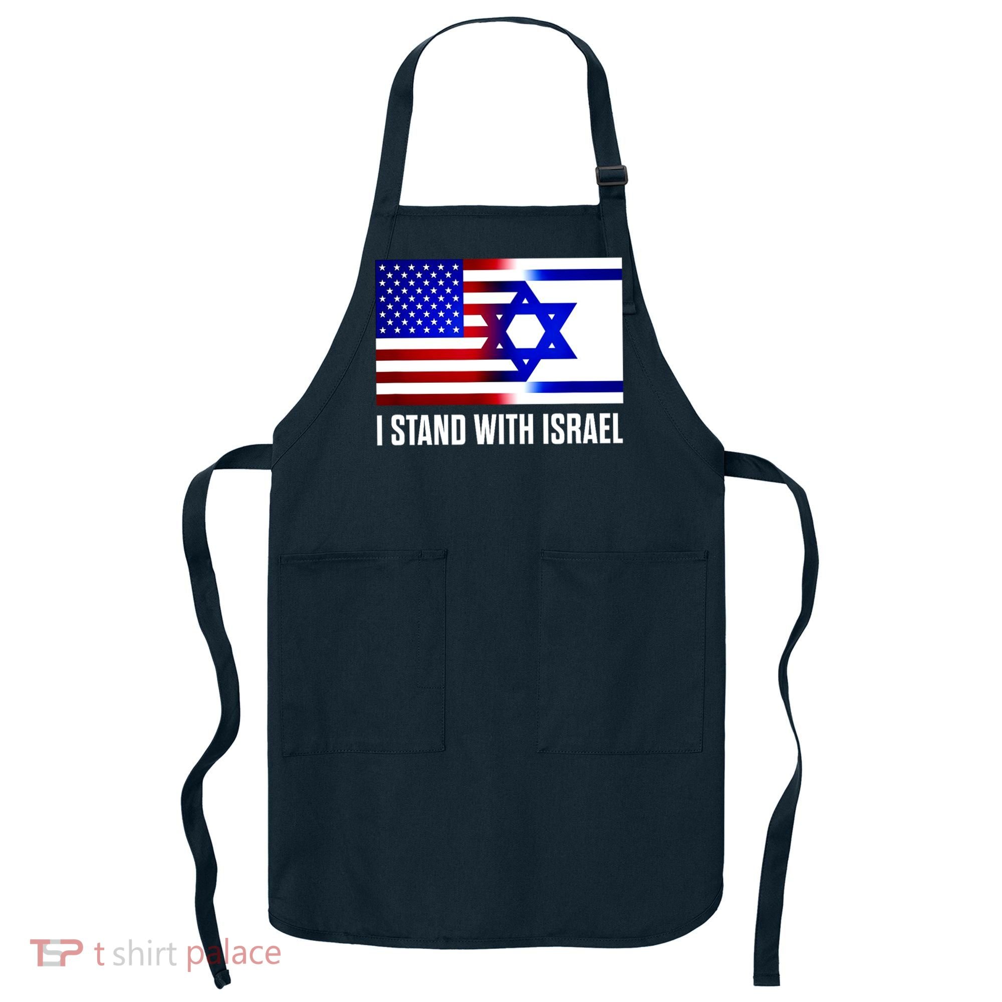 I Stand With Israel Us Israel Flag Support Israel Jerusalem Apron