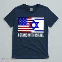 I Stand With Israel Us Israel Flag Support Israel Jerusalem T-Shirt thumb 5