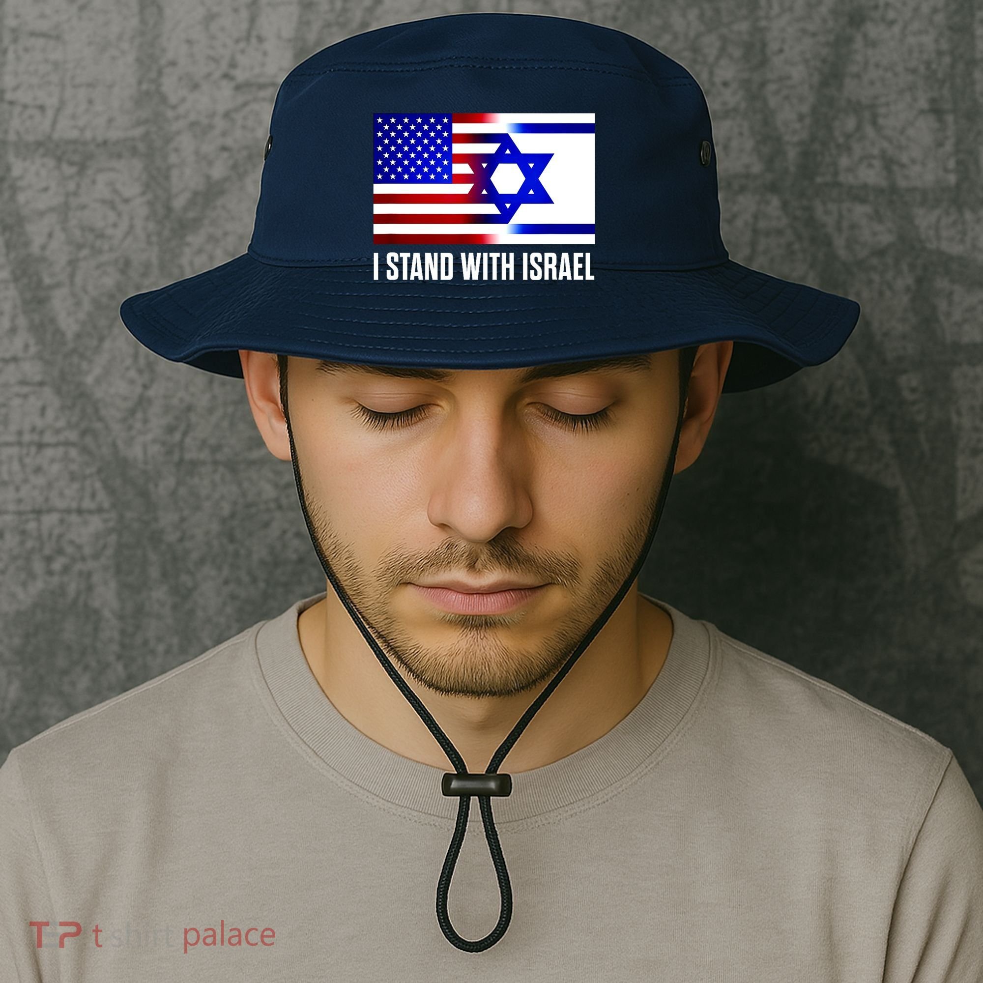 I Stand With Israel Us Israel Flag Support Israel Jerusalem Bucket Hat