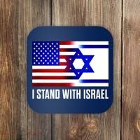 I Stand With Israel Us Israel Flag Support Israel Jerusalem Coaster thumb 0