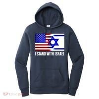 I Stand With Israel Us Israel Flag Support Israel Jerusalem Women's Hoodie thumb 0