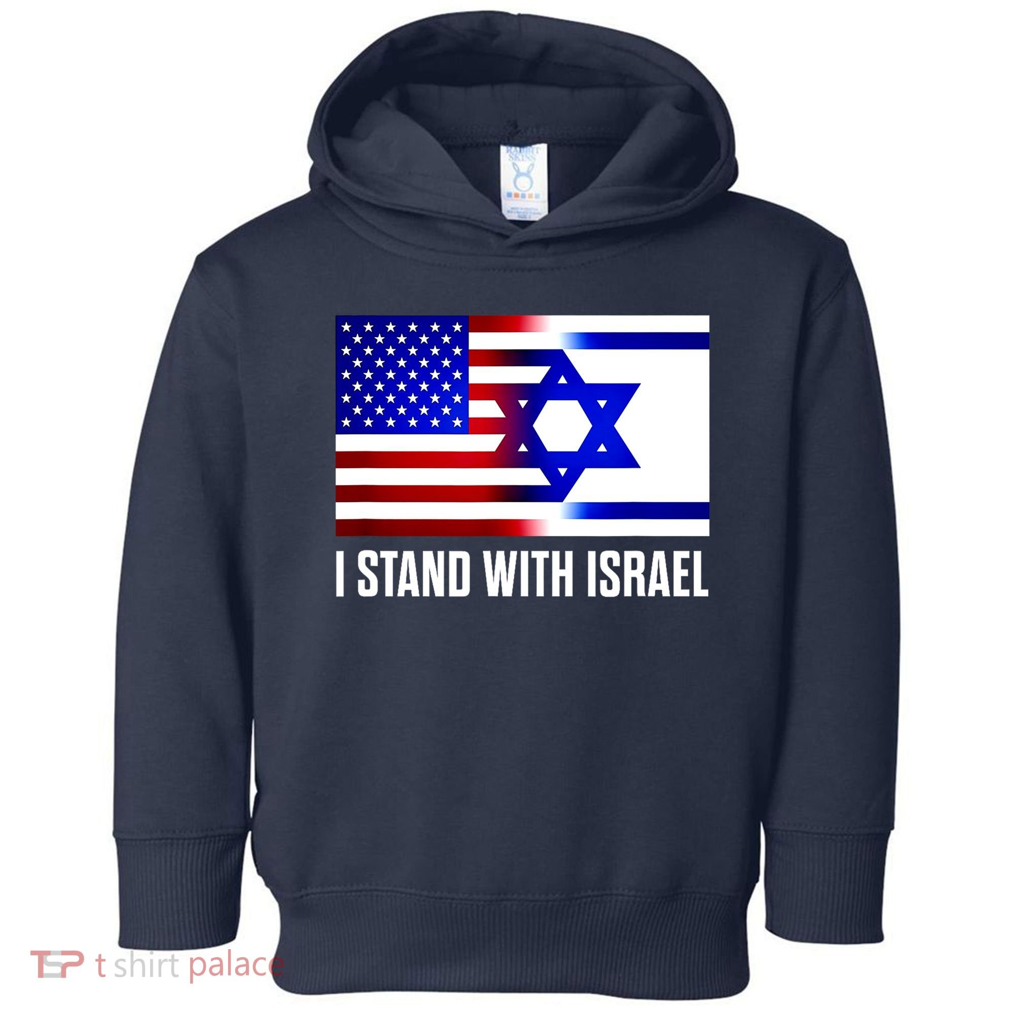I Stand With Israel Us Israel Flag Support Israel Jerusalem Toddler Hoodie
