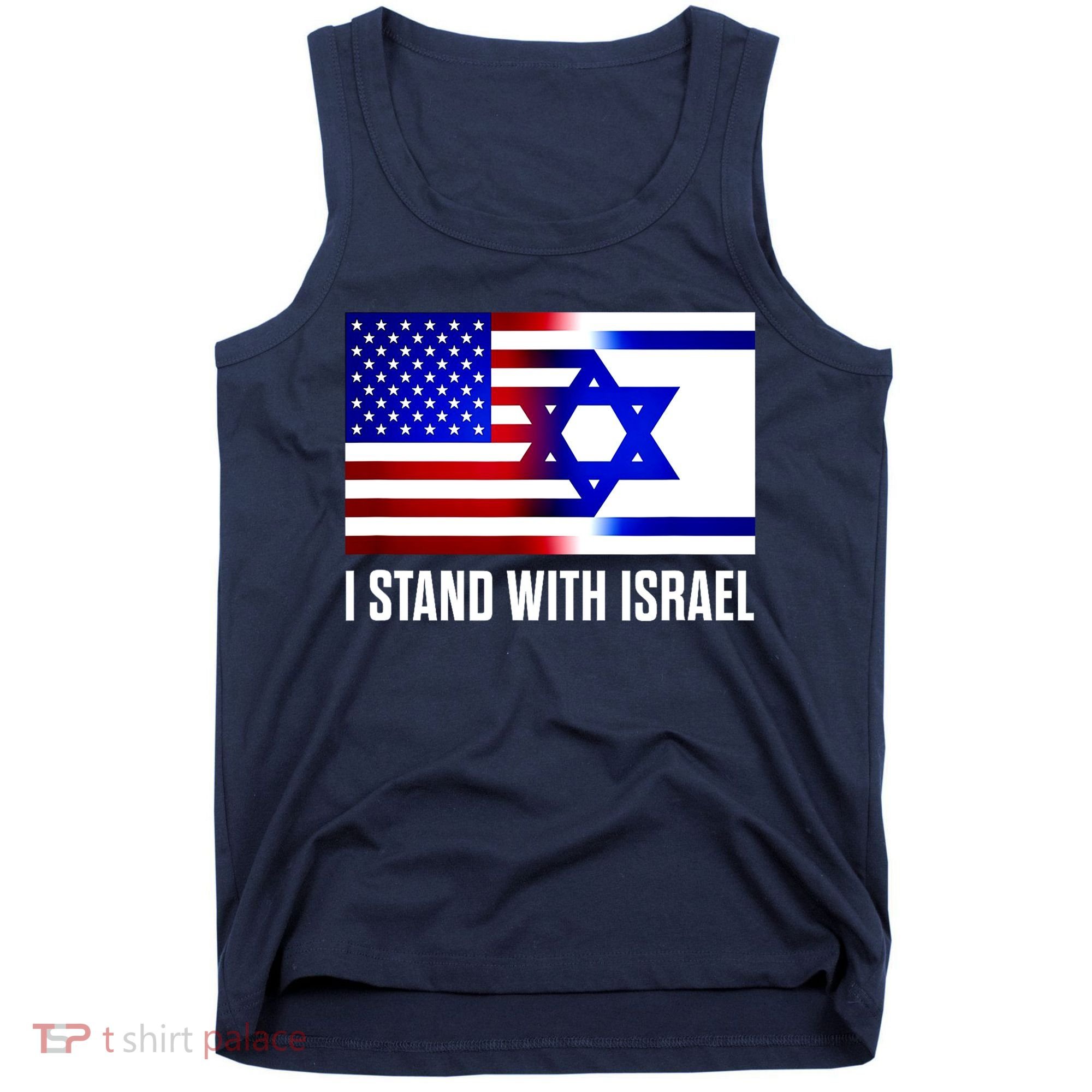 I Stand With Israel Us Israel Flag Support Israel Jerusalem Tank Top