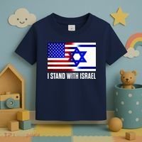 I Stand With Israel Us Israel Flag Support Israel Jerusalem Toddler T-Shirt thumb 3