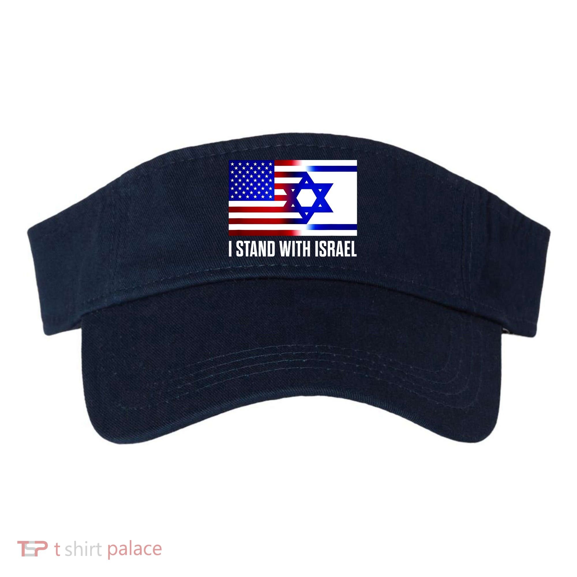 I Stand With Israel Us Israel Flag Support Israel Jerusalem Visor
