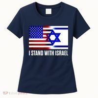 I Stand With Israel Us Israel Flag Support Israel Jerusalem Women's T-Shirt thumb 0