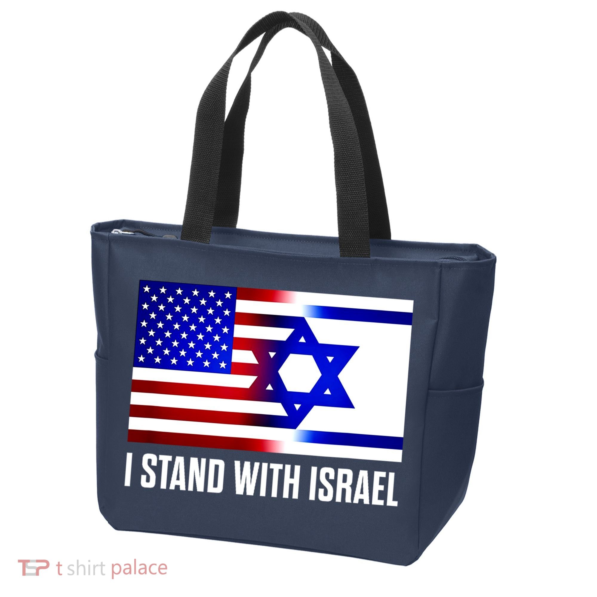 I Stand With Israel Us Israel Flag Support Israel Jerusalem Tote Bag
