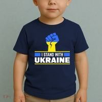 I Stand With Ukraine Support Love Peace Fist Toddler T-Shirt thumb 2