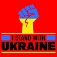 I Stand With Ukraine Support Love Peace Fist Santa Hat thumb 1