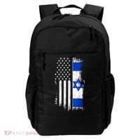 I Stand With Israel Usa Israel Flags Backpack thumb 0