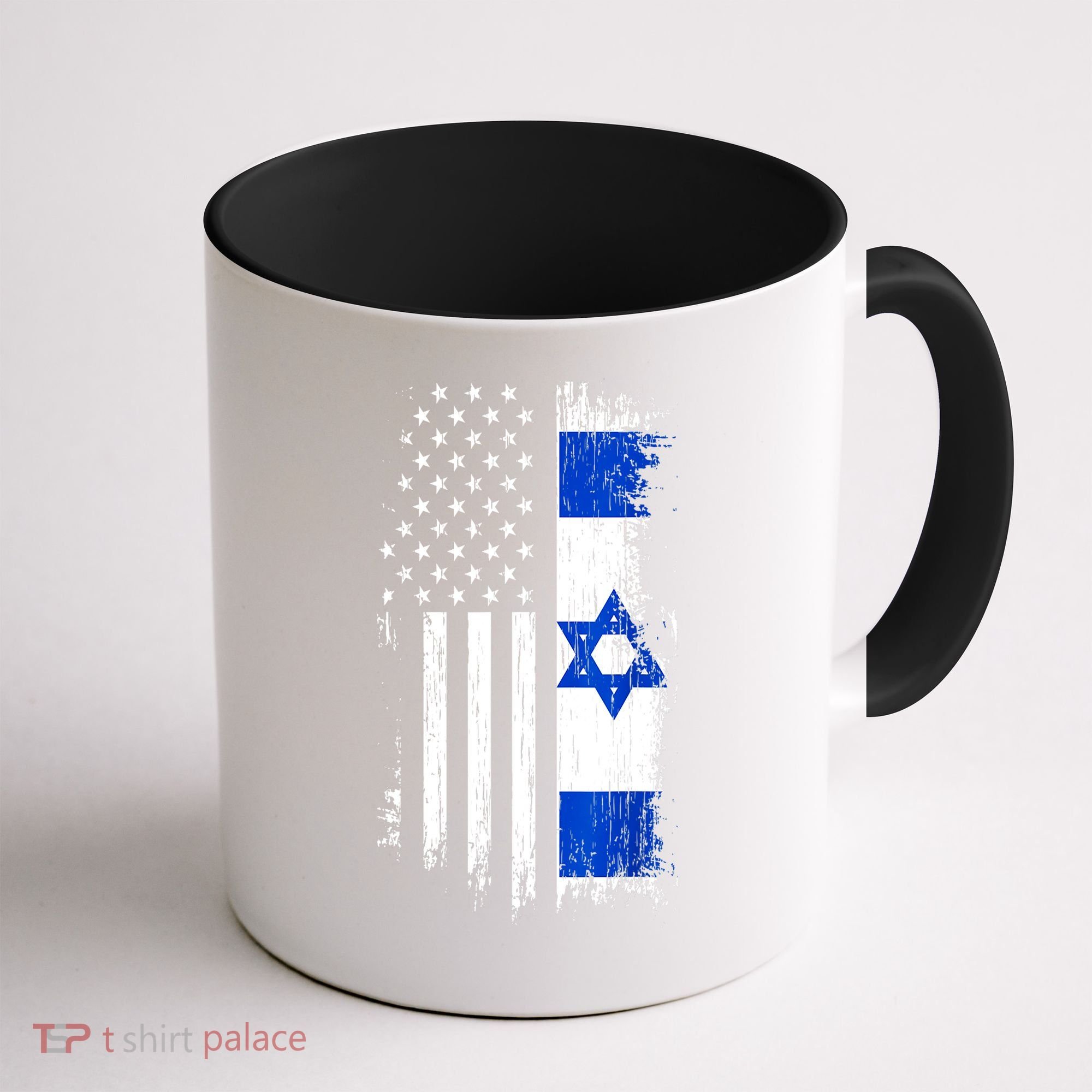 I Stand With Israel Usa Israel Flags Coffee Mug
