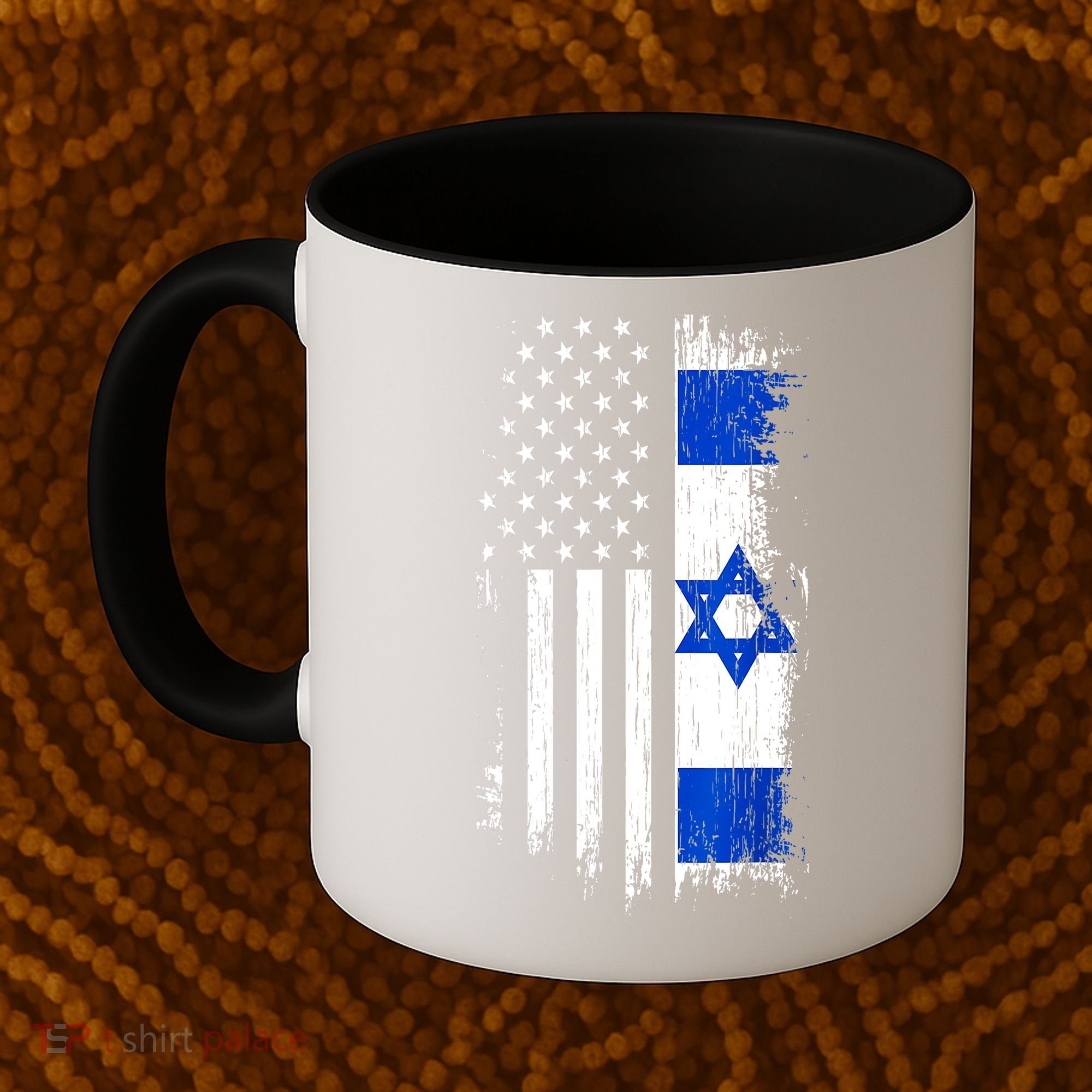 I Stand With Israel Usa Israel Flags Coffee Mug