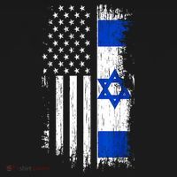 I Stand With Israel Usa Israel Flags Ornament thumb 1